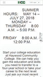 Mobile Screenshot of haywood.edu