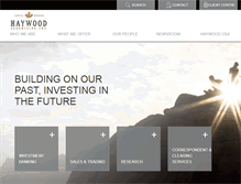 Tablet Screenshot of haywood.com